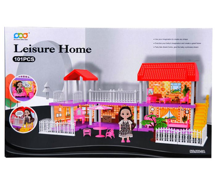 DIY kuća sa, svijetlom i lutkicom