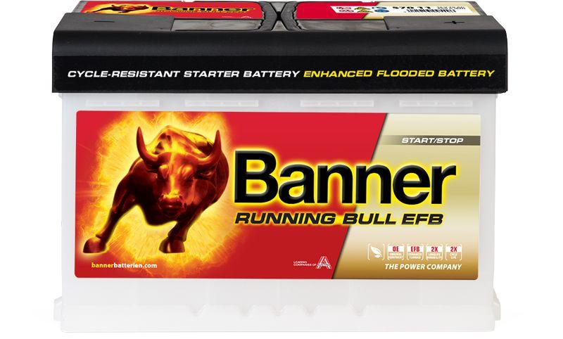 12V/80AH+D Banner RunningBull AGM (800A)