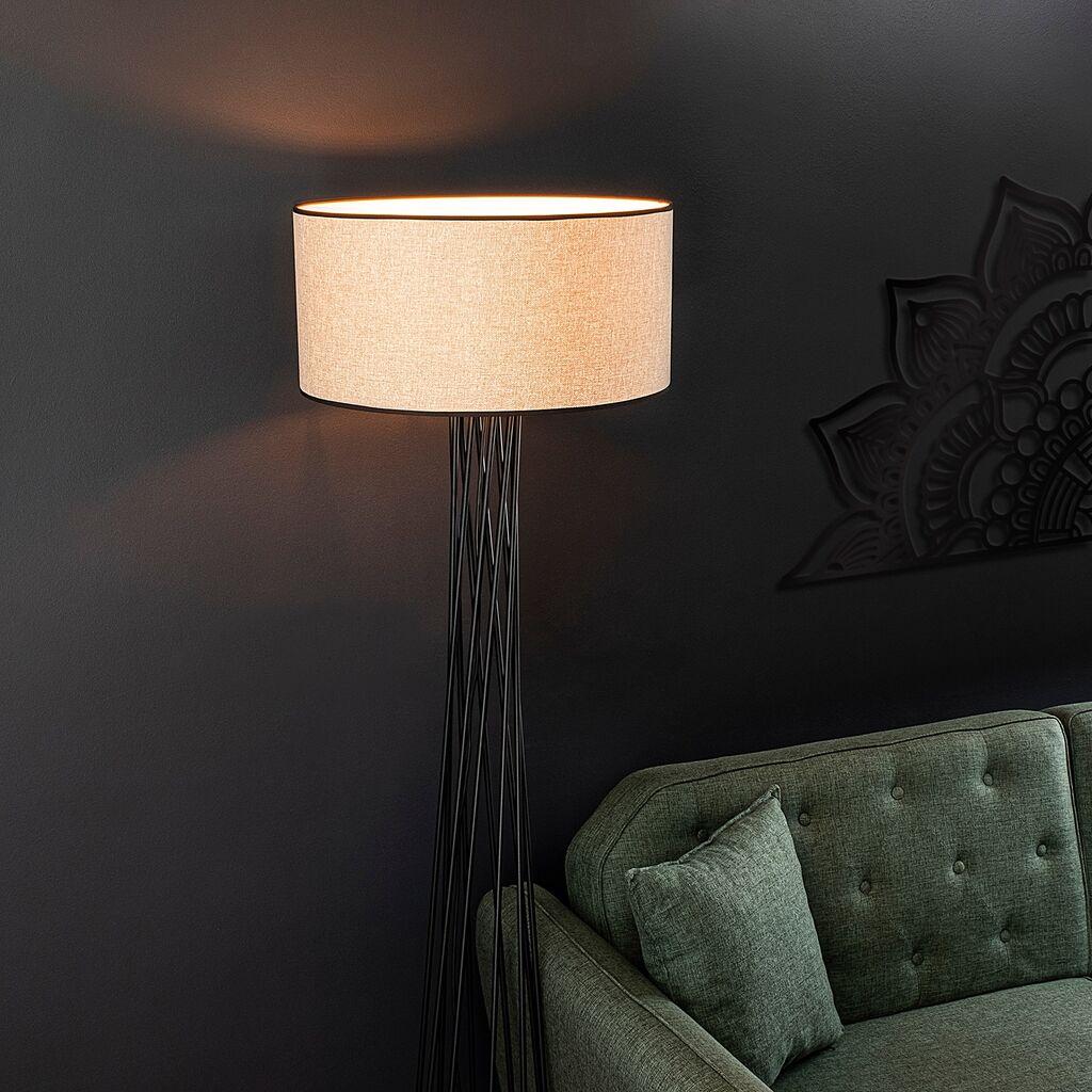 Opviq Podna Lampa Visoka-13473, 175 cm, E27, 200 cm Kabel, Crna