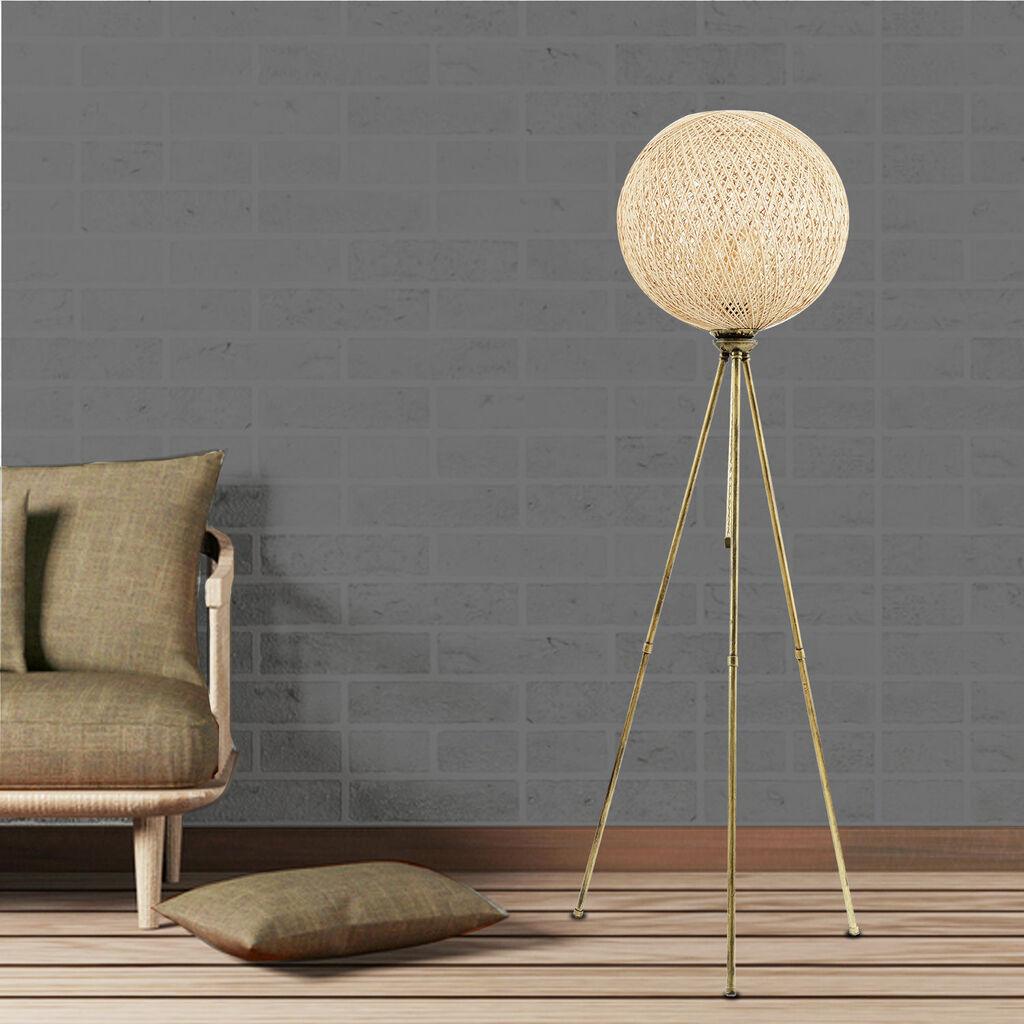Opviq podna lampa Pied, 138 cm, zlatna boja