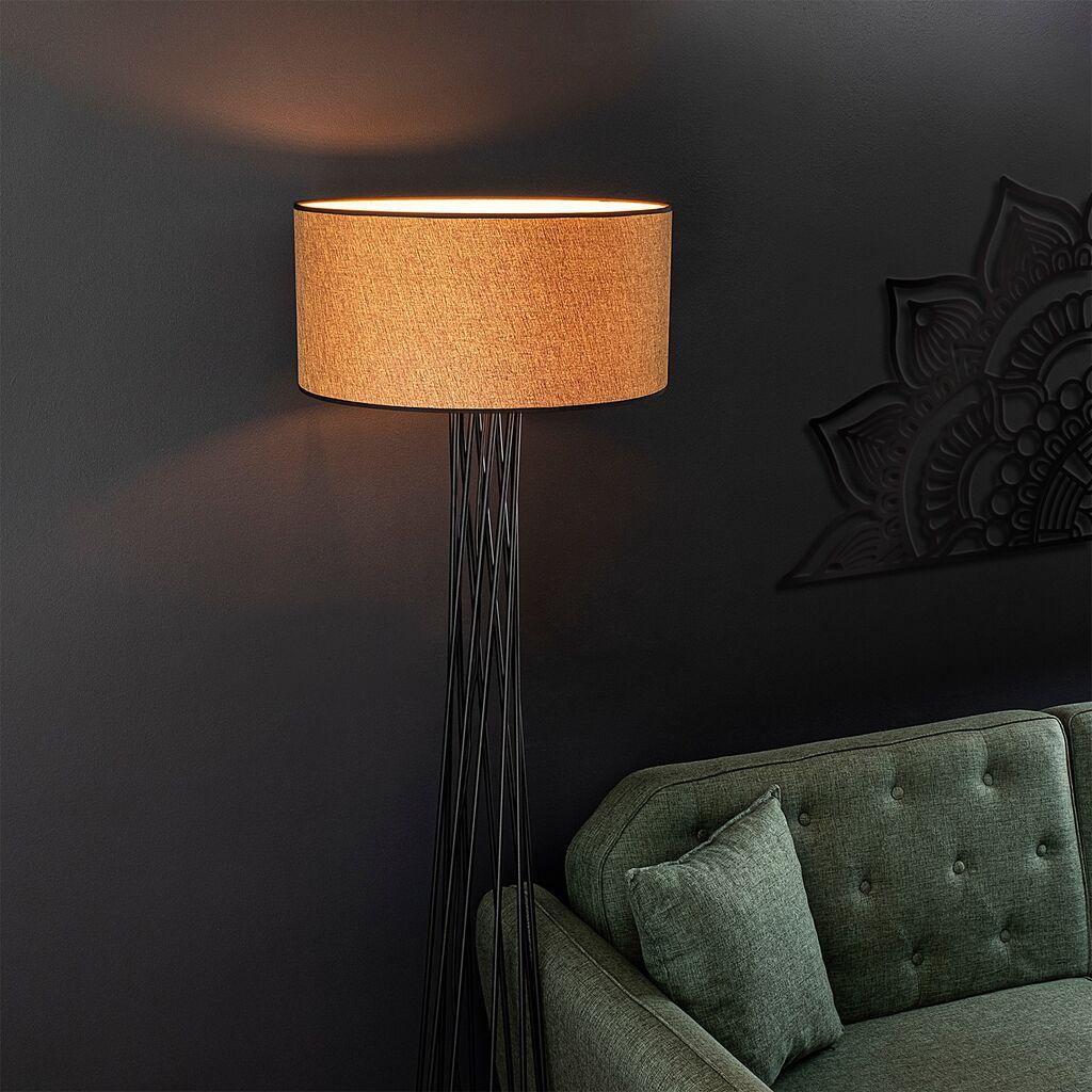 Opviq Podna Lampa Visoka-13472, 175 cm, E27, 200 cm Kabel, Crna