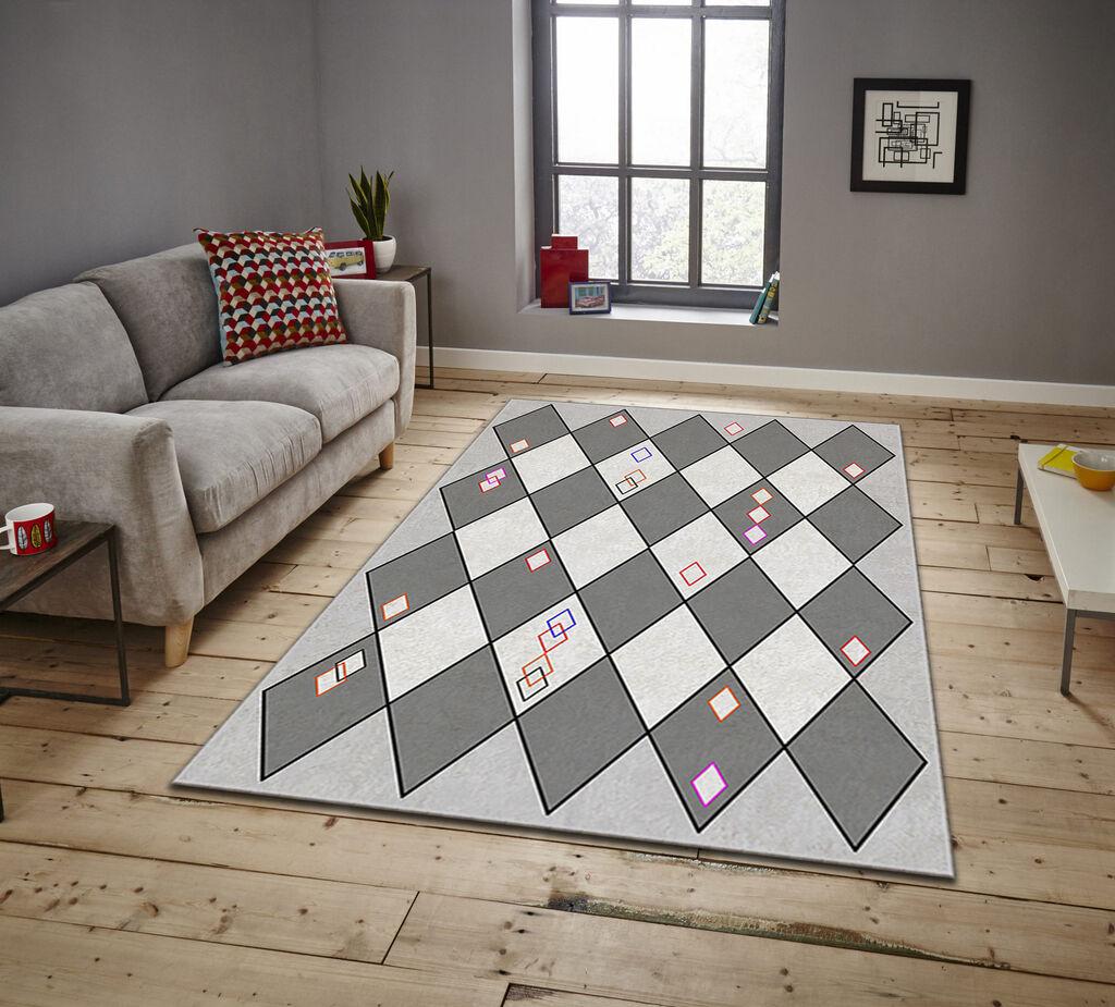 Conceptum Hypnose tepih Asr Crpt-66, pravougaoni, 120 x 180 cm, siva