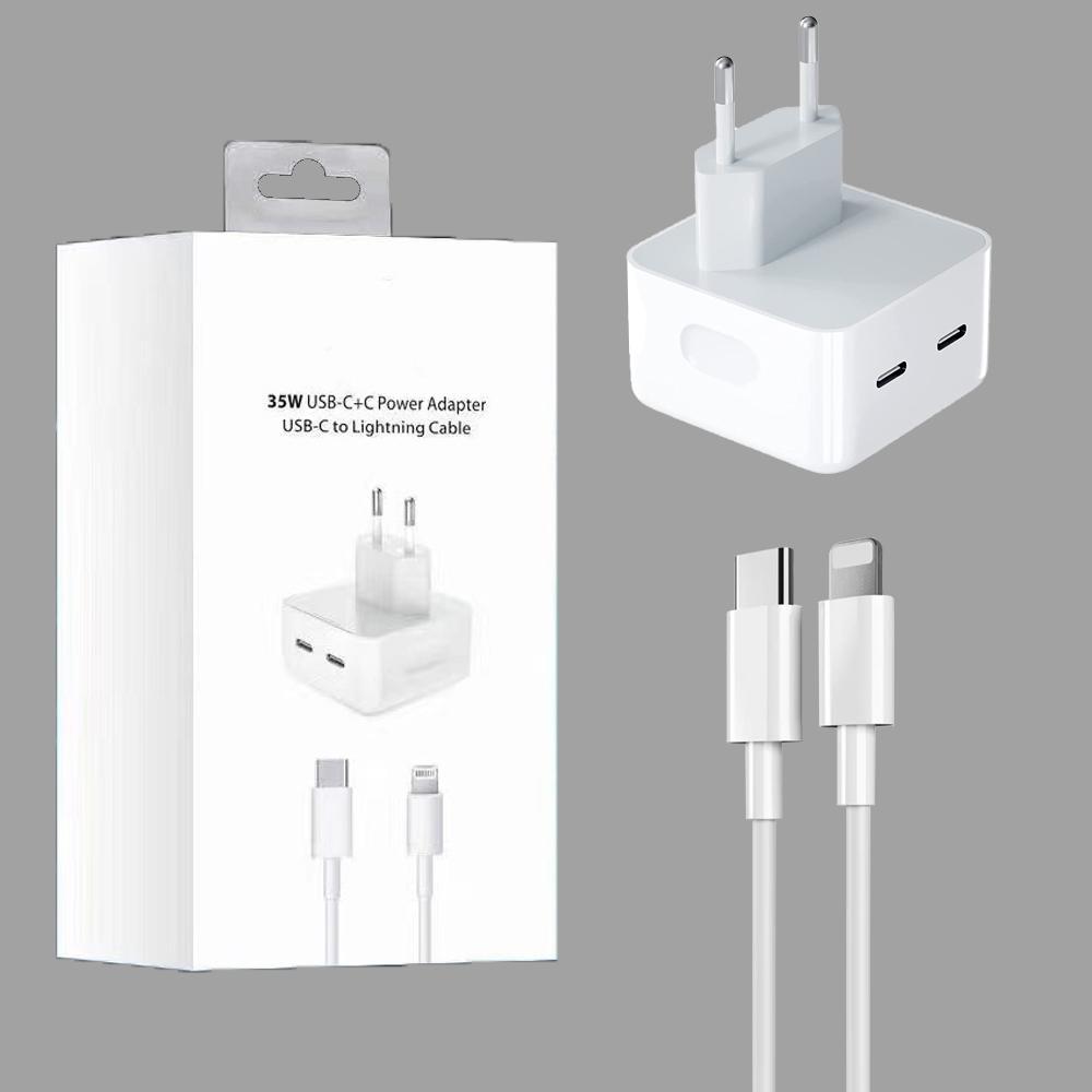 35W USB-C+C Adapter Za Napajanje USB-C+C Na Lightning Kabl