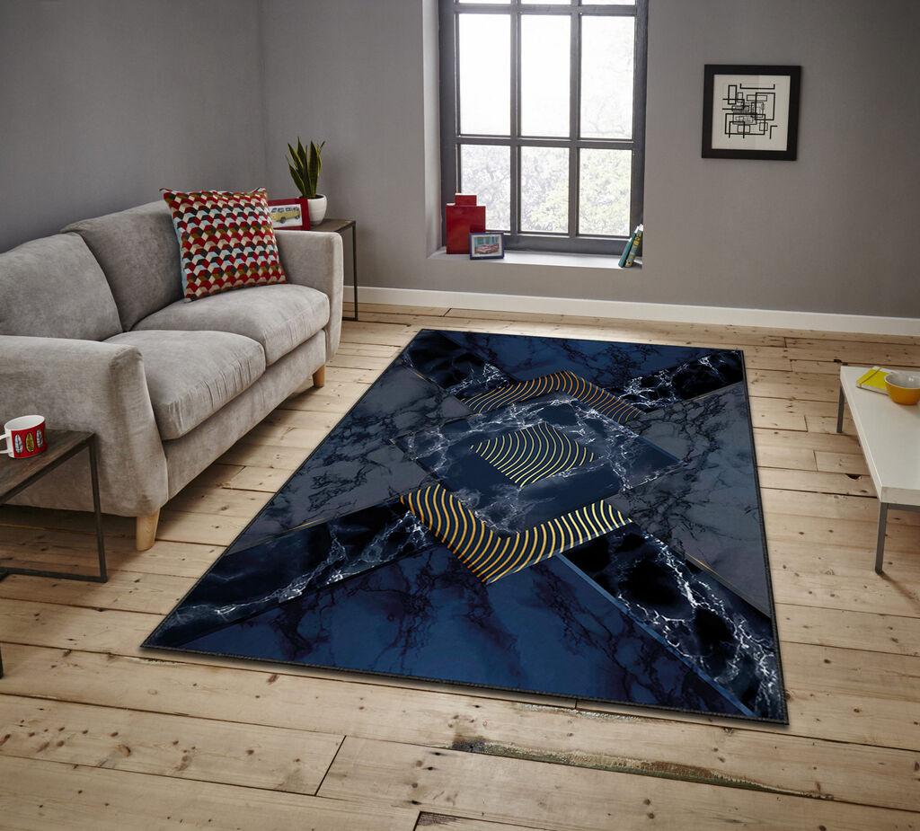 Conceptum Hypnose tepih Asr Crpt-128, pravougaoni, 100 x 140 cm, Teget