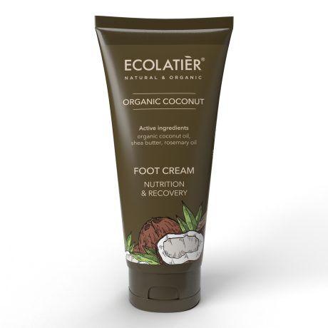 Ecolatier Foot Cream Nutrition & Recovery - Organic Coconut 100Ml