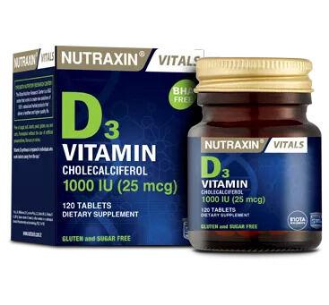 Nutraxin Vitamin D3 1000Iu 120 Tab