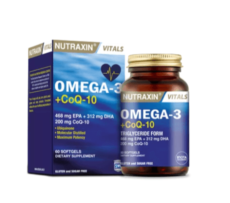 Nutraxin Omega 3 + Coq10 - 60 Softgels