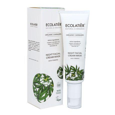 Ecolatier Night Facial Cream - Mask Skin Firming - Organic Cannabis 50Ml
