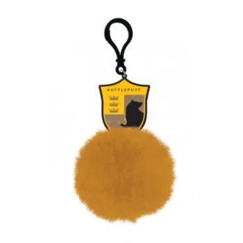 Privezak Harry Potter - Hufflepuff Shield - Pom Pom Keychain