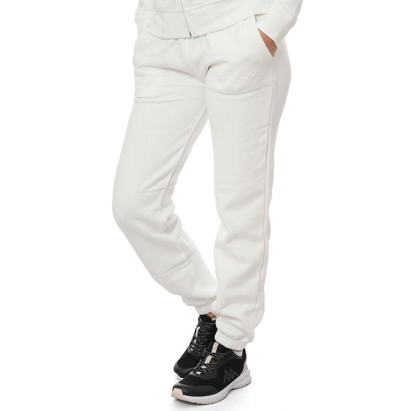 Robe di kappa Ženski donji dio trenerke ELMIRE BRUSHED, Bijeli
