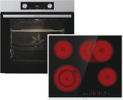 Gorenje SET STEEL STEAM BOS6737E06X+ECT43X ugradna rerna i staklokeramička ploča