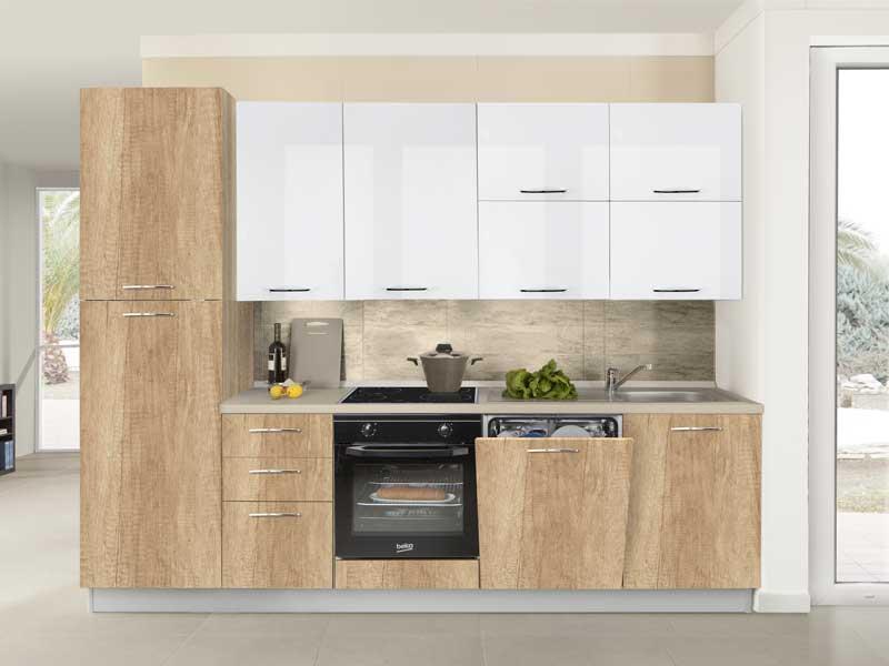 FORMA IDEALE Blok kuhinja San 285 cm sa tehnikom Mira Opaco/Lucido C/Elib Origin DX