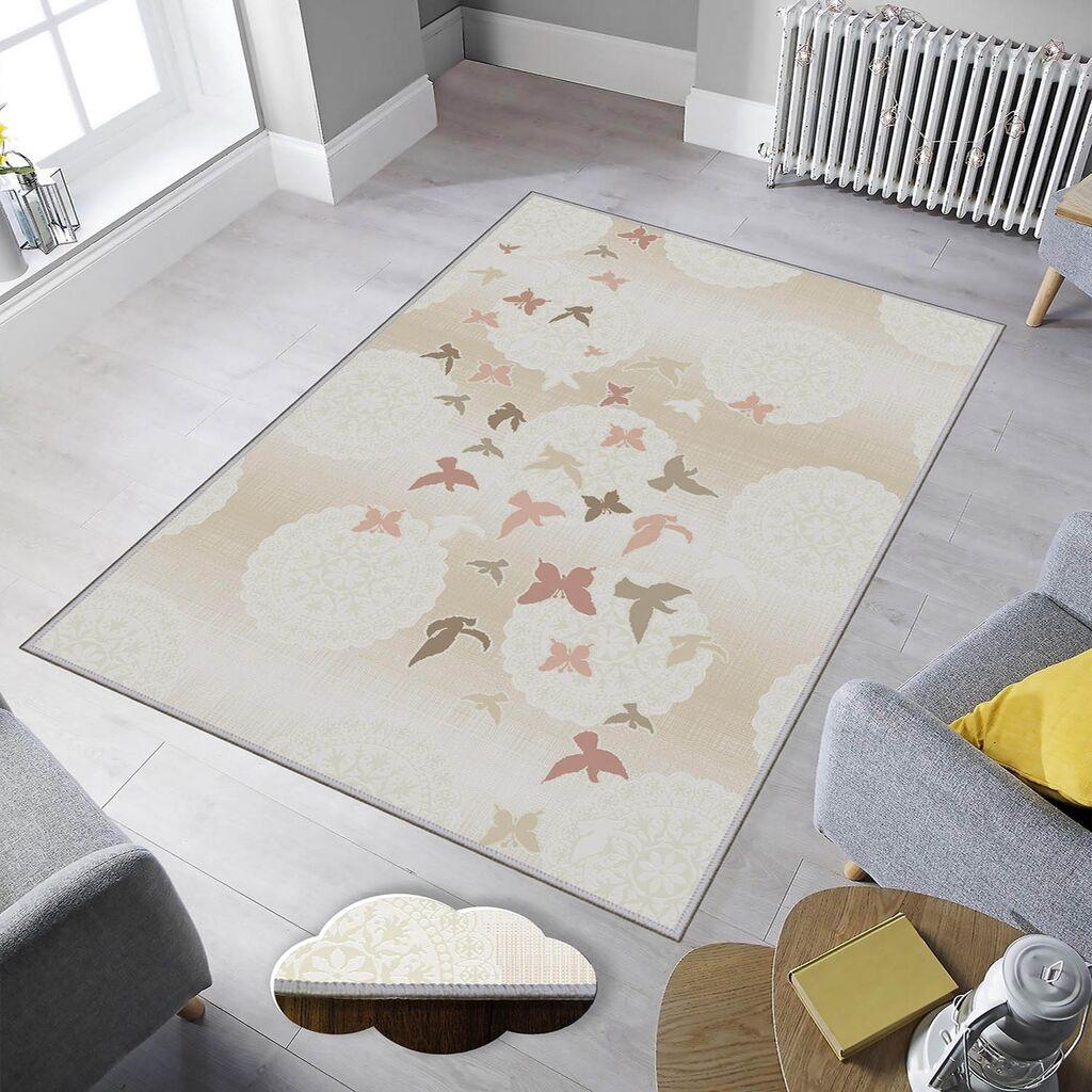 Conceptum Hypnose tepih Eexfab1139, pravougaoni, 100 x 150 cm, krem-roza