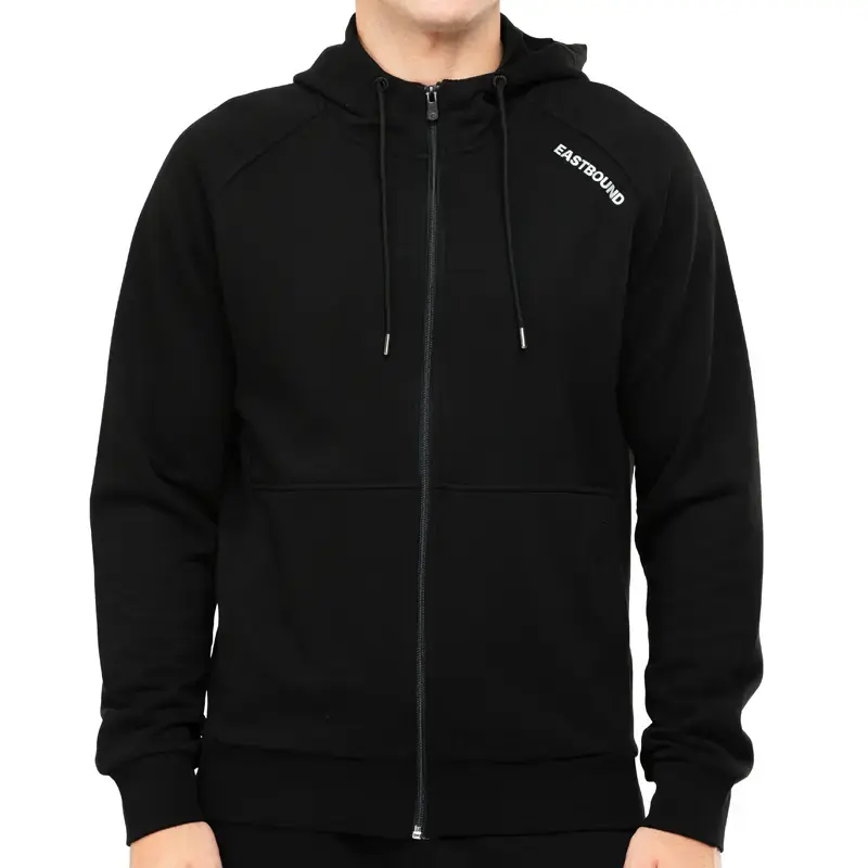 Muška dukserica Diluculo, crna, za istočni smjer