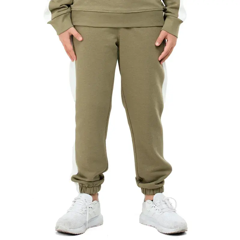 Donji dio trenerke za dječake Eastbound, maslinastozelene