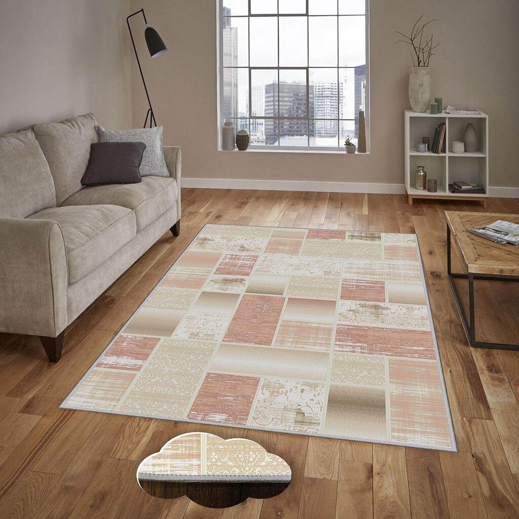 Conceptum Hypnose tepih Eexfab1140, pravougaoni, 140 x 220 cm, krem-roza
