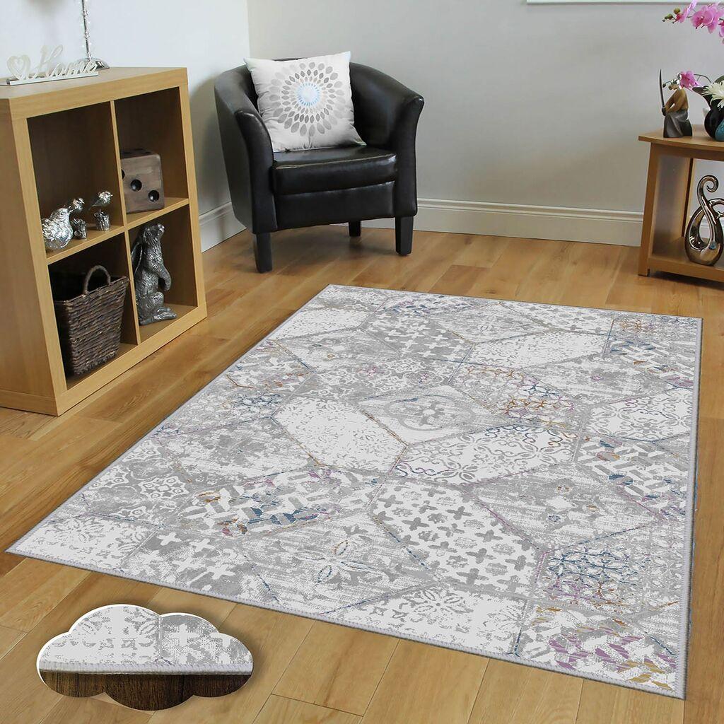 Conceptum Hypnose tepih Eexfab1192, pravokutni, 120 x 180 cm, siva