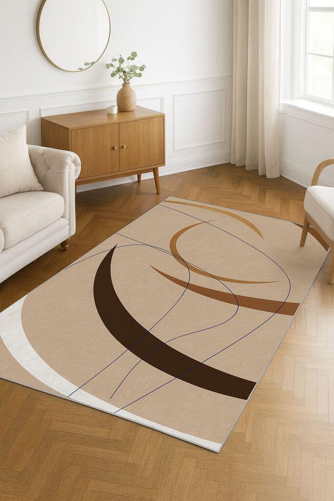 Conceptum Hypnose tepih HM-CRP25-45, pravokutni, 100 x 180 cm, krem-braon