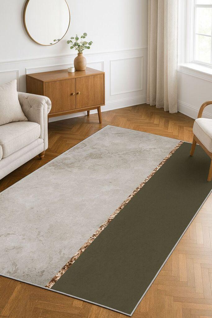 Conceptum Hypnose tepih HM-CRP25-7, pravougaoni, 160 x 230 cm, krem-maslinasti