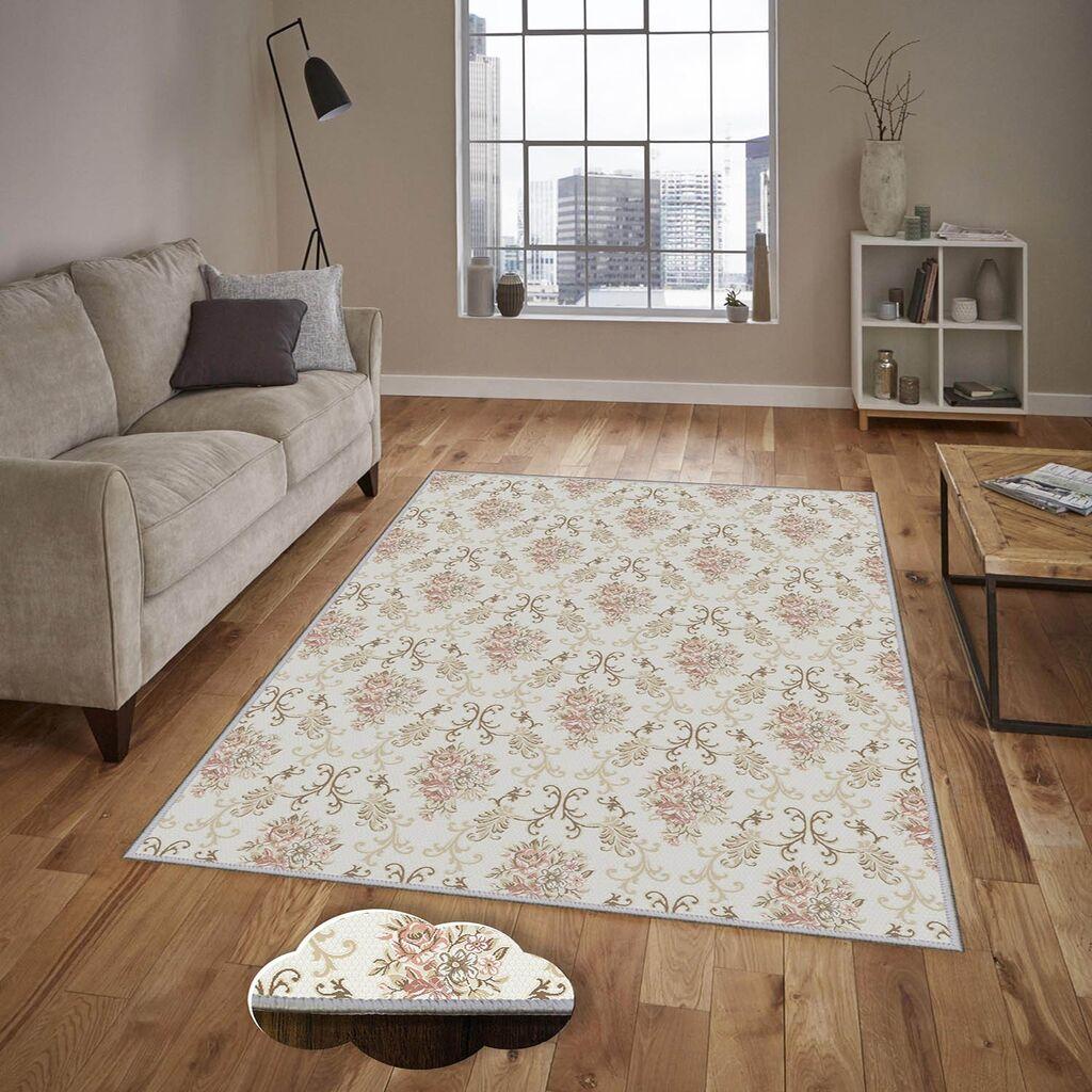 Conceptum Hypnose tepih Eexfab1144, pravougaoni, 100 x 200 cm, krem-roza