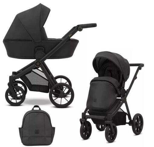 Kunert Brav Kolica Za Bebe Set 2U1 Crni Ram