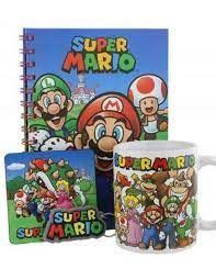 Gift Set - Super Mario - Mug, Coaster & Keychain