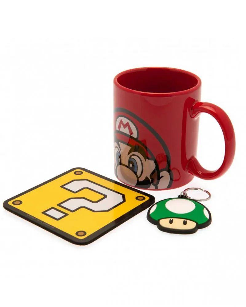 Šolja Super Mario - Mario - Gift Set - Mug, Coaster & Keychain