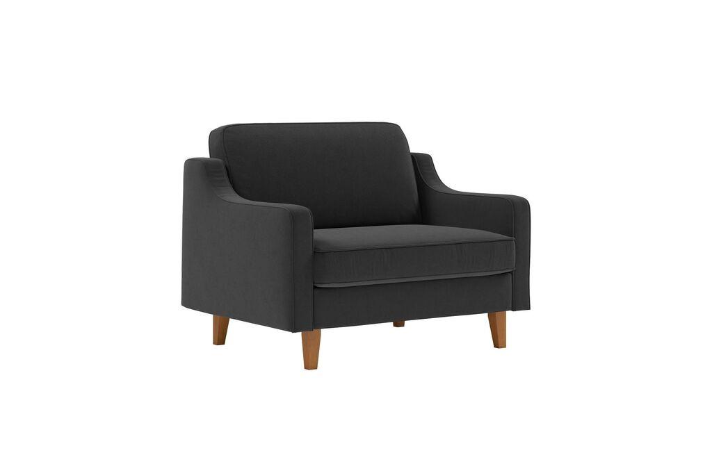 Atelier del Sofa Fotelja Robin Dvosjed, crna