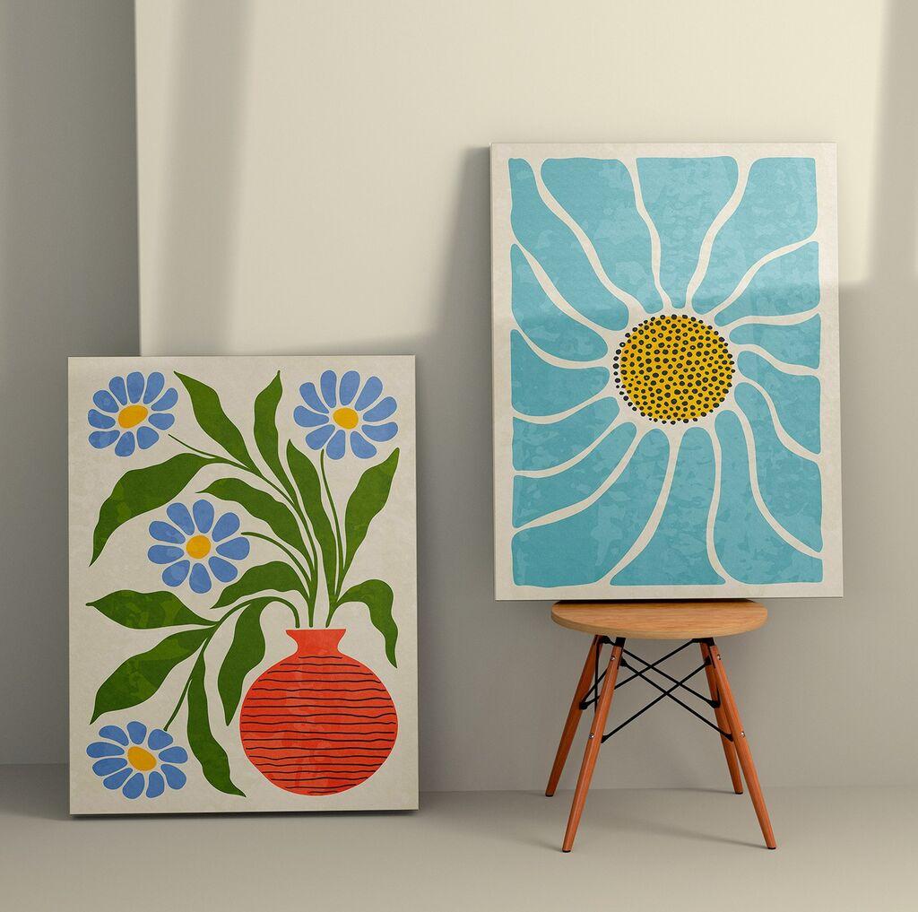 Wallity Zidna dekoracija 2KNV4390, 70 x 100cm, 2 komada