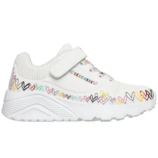 Skechers Uno Lite patike za djevojčice, bijele
