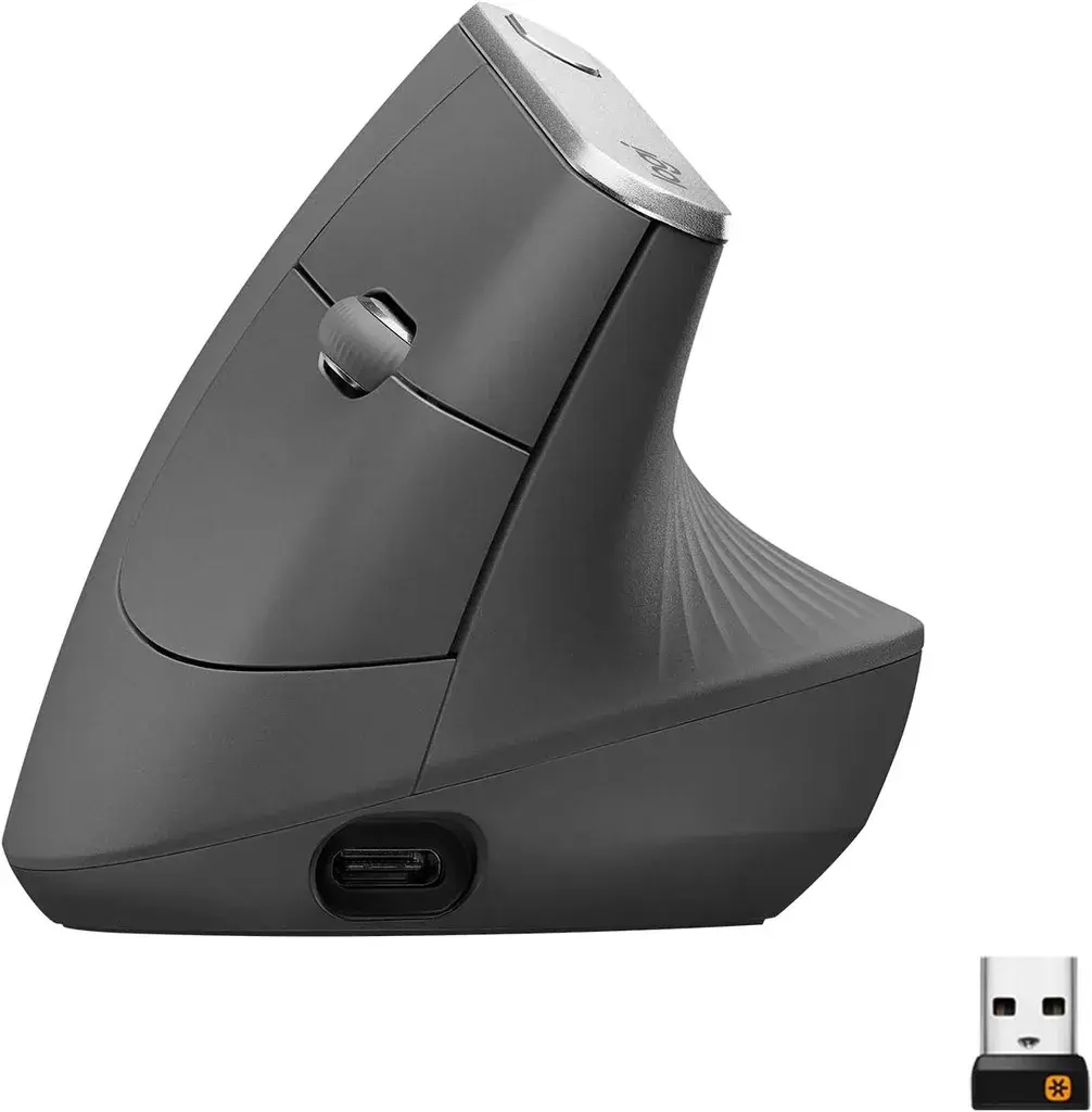 Logitech Bežični miš MX Vertical 910-005448, Crni