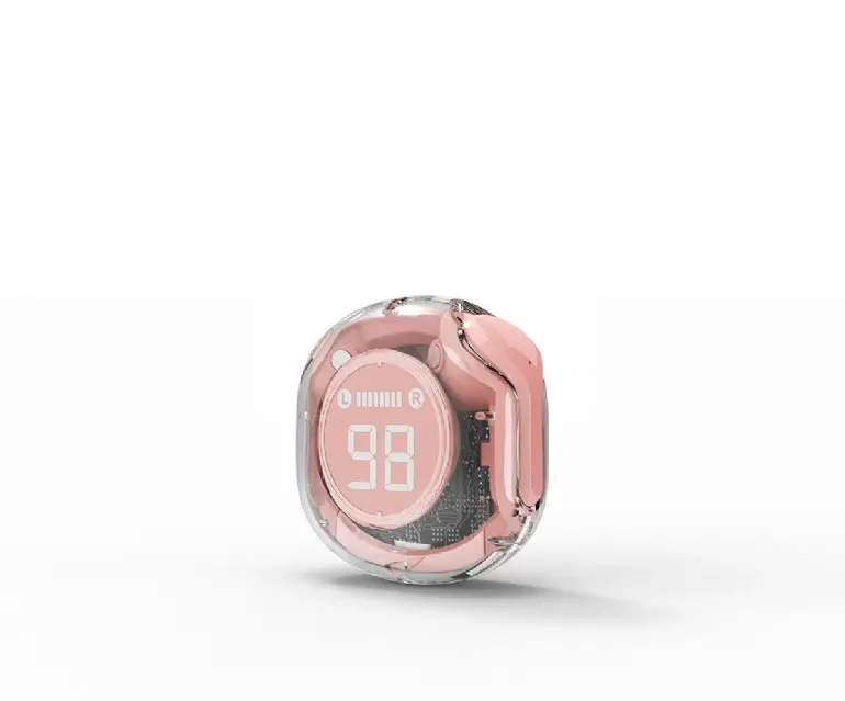 Gembird Slušalice Transparent TWS in-earsTWST-01-PK, Roze