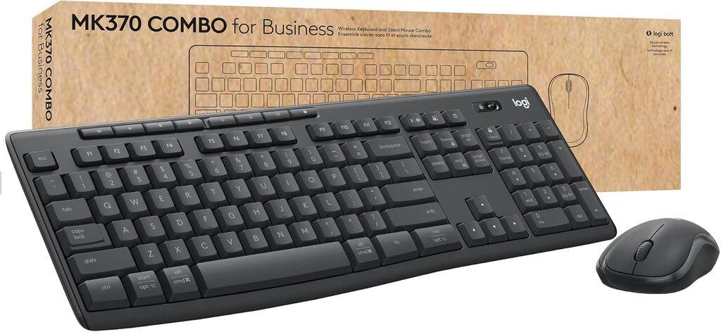 Logitech Set tastatura i miš MK370 920-012077, Crni