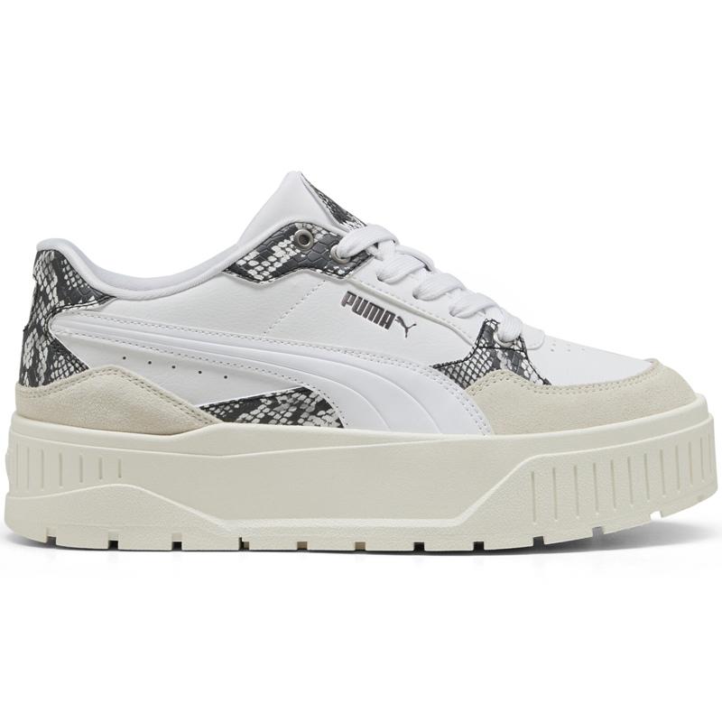 Puma ženske patike Carmen II Idol Snake Chic, krem-bijele