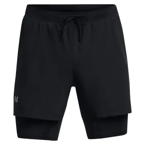 Under Armour muške UA Launch 5'' 2-u-1 kratke hlače, crne