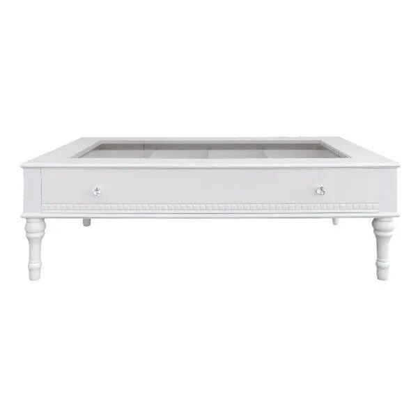 Klub sto Lotus St 1L, 130x70 cm, Bijeli