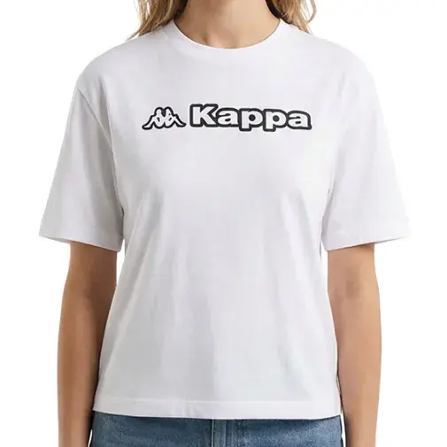 Ženska majica kratkih rukava Kappa Logo Frega, bijela
