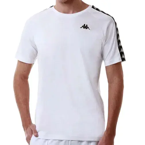 Muška majica kratkih rukava Kappa 222 Banda Coen Slim, bijela