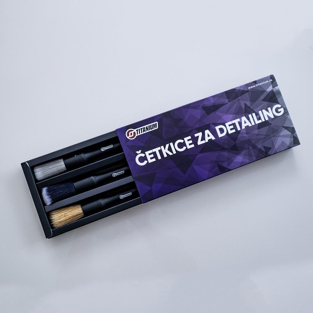 Titanium četkice za detailing - paket od 3 komada