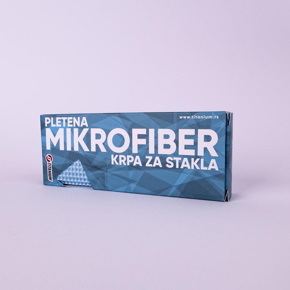Titanium pletena mikrofiber krpa za stakla - 1 kom