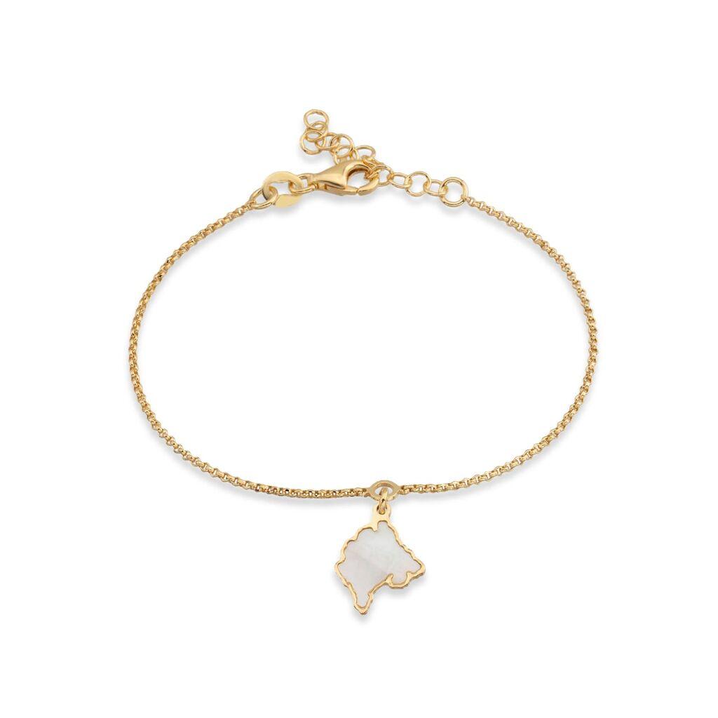 Narukvica Montenegro Mother of Pearl - srebro 925 sa pozlatom