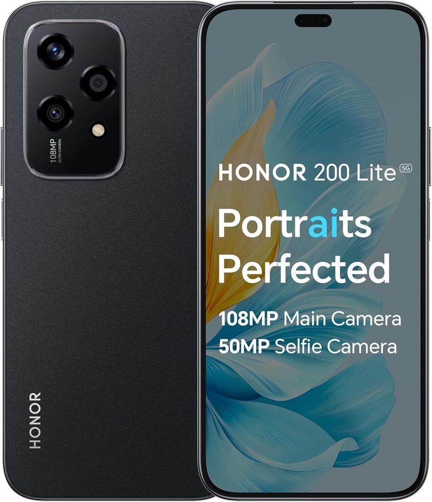 Honor 200 Lite 5G Dual SIM 8GB RAM 256GB Midnight Black EU