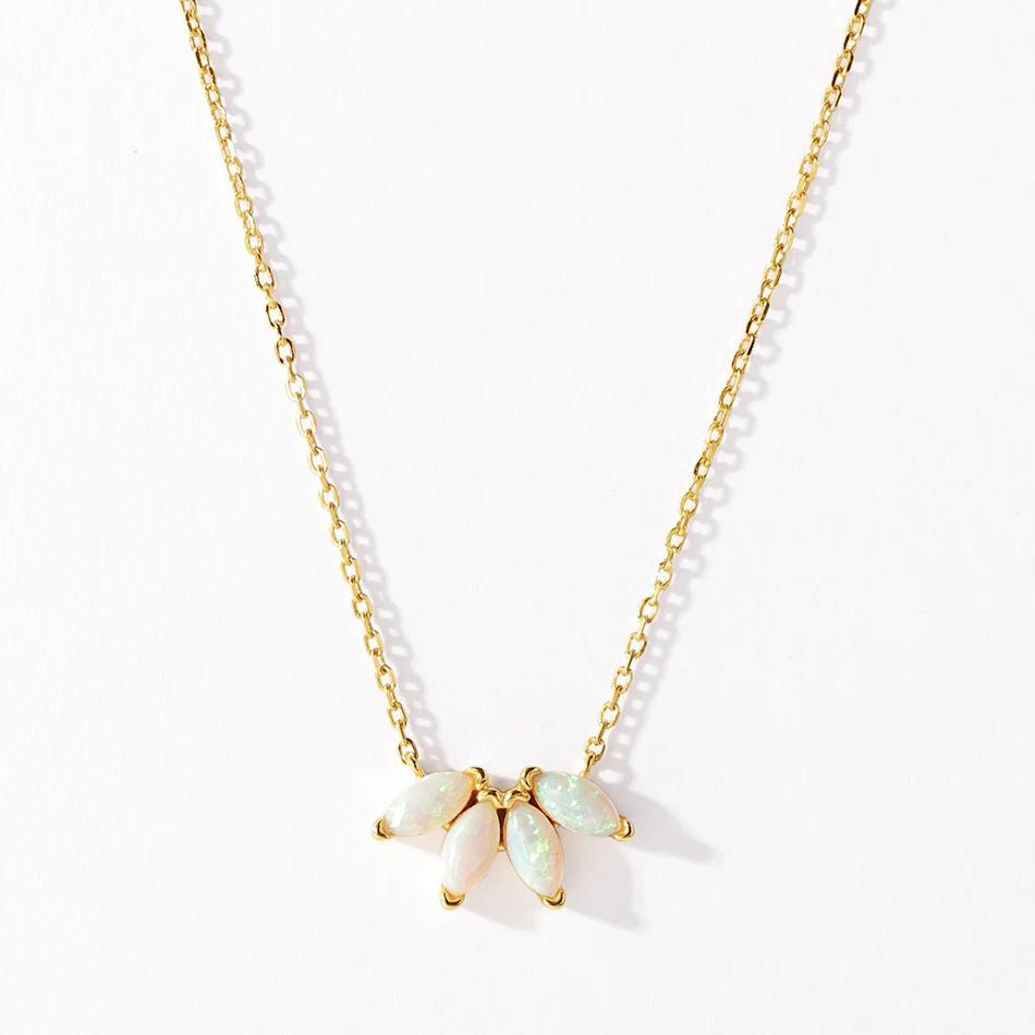 Ogrlica Aurora Blossom - srebro sa pozlatom VFX0282