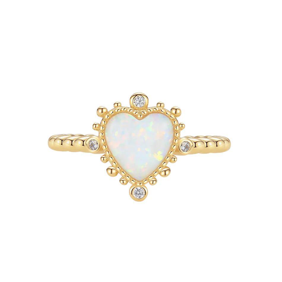 Prsten Heart Majesty - srebro sa pozlatom VFJ0327