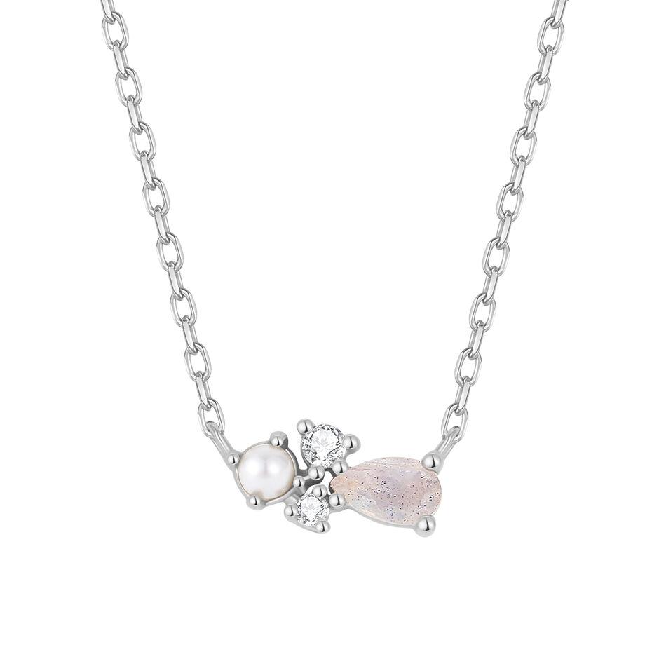 Ogrlica Moonlight Pearl - srebro 925 i cirkoni VFX0564