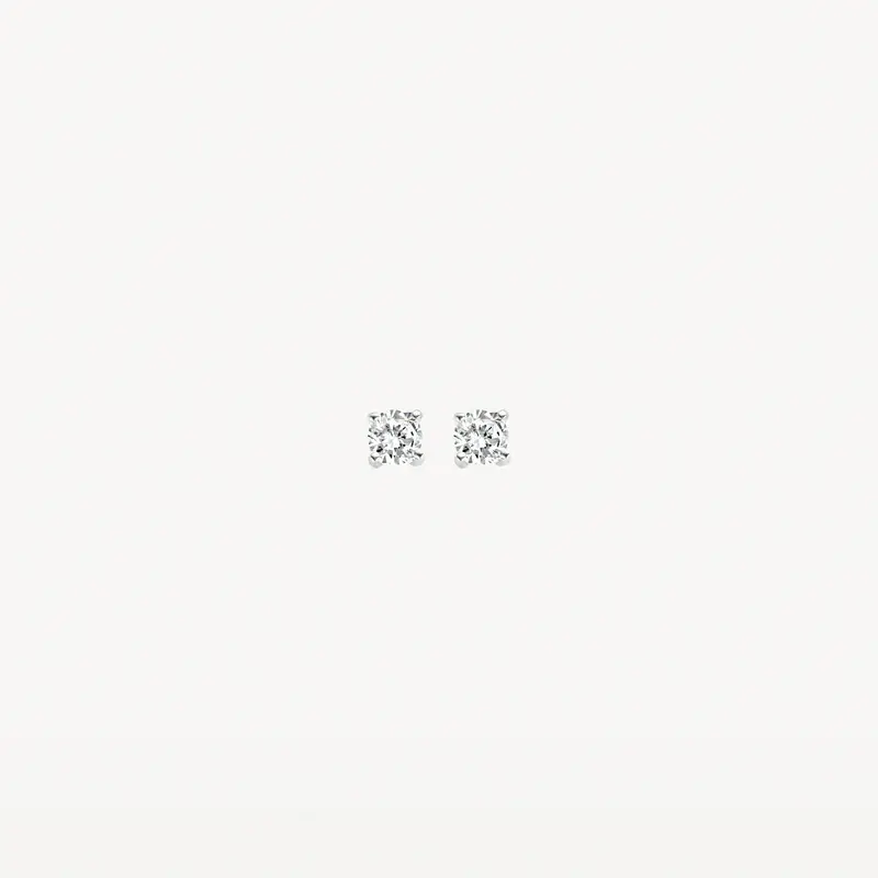 Blush minđuše 7128WZI - 14kt bijelo zlato sa cirkonom