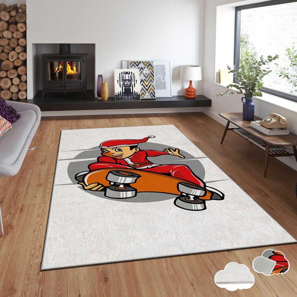 Conceptum Hypnose tepih s novogodišnjim motivima Asr-Crpt-47, Pravougaoni, 120 x 180 cm, Šareni
