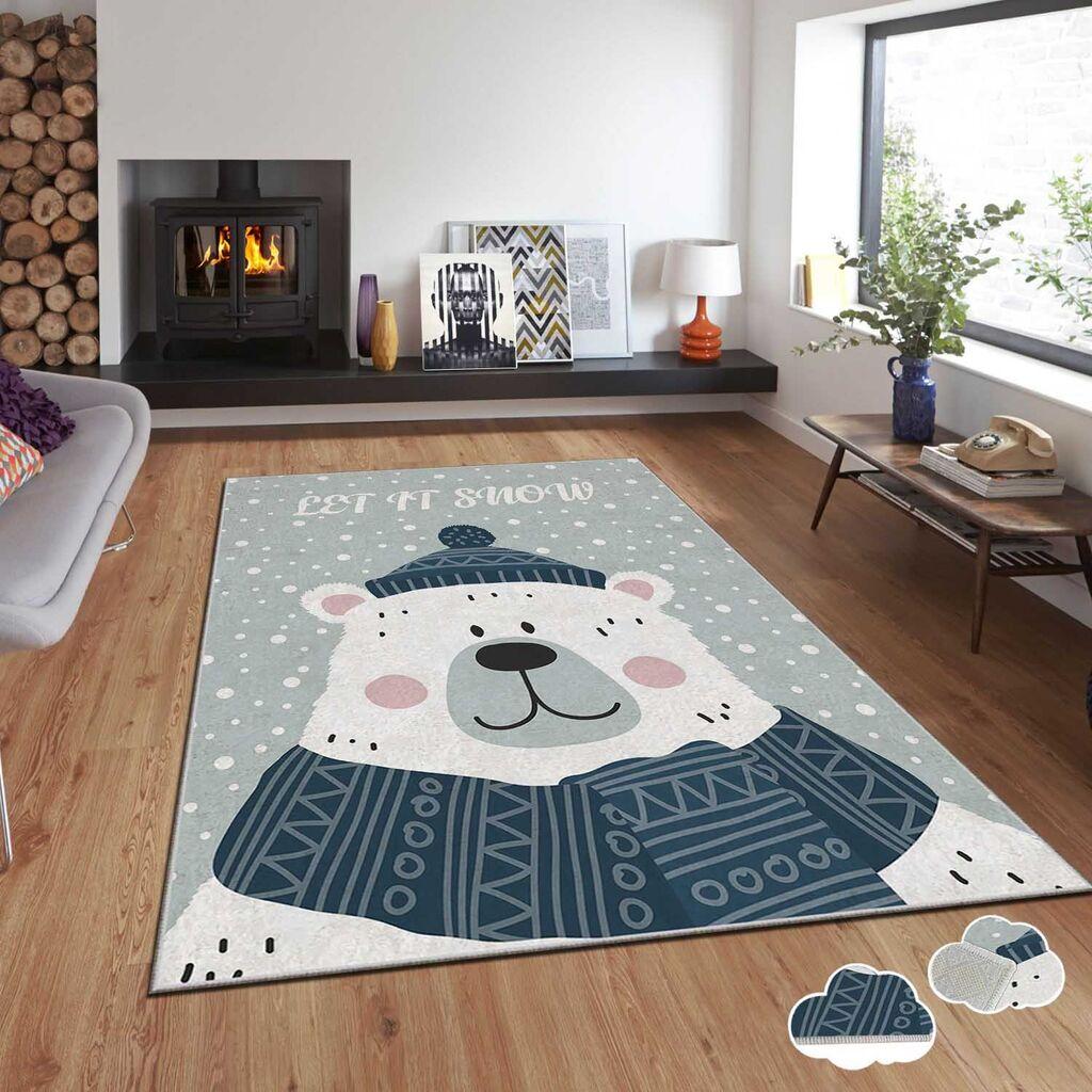 Conceptum Hypnose tepih s novogodišnjim motivima Asr-Crpt-95, Pravougaoni, 120 x 180 cm, Šareni