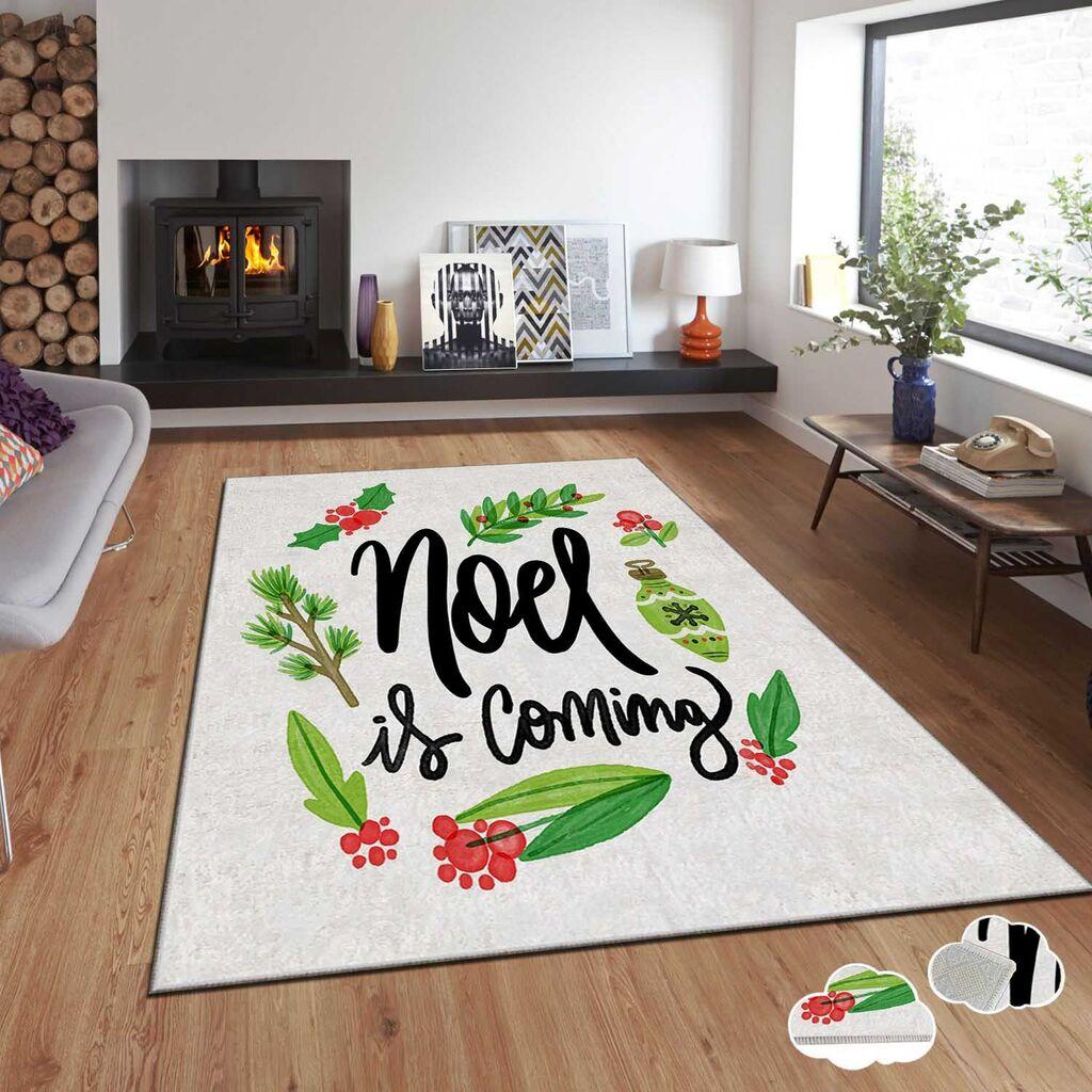 Conceptum Hypnose tepih s novogodišnjim motivima Asr-Crpt-66, Pravougaoni, 100 x 180 cm, Šareni