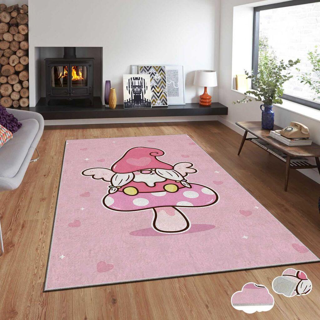 Conceptum Hypnose tepih s novogodišnjim motivima Asr-Crpt-45, pravokutni, 140 x 220 cm, roze